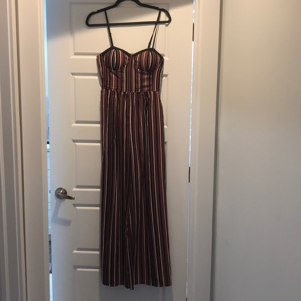 NWT Striped band of gypsies jumpsuit with pockets